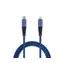 2GO 797196 niebieski / Kabel do transmisji danych i ładowania / Lightning - USB-C / 1 m / nylonowy