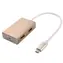 PremiumCord USB-C Hub 4- Port aluminiowy / Hub USB / 4X USB 3.0 / 5 Gb/s