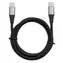 ibox IKUTC czarny / Kabel danych / USB-C - USB-C / 60 W / 2 m / pleciony