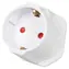 Adapter podróżny ibox UK- EU biały / Adapter podróżny / Typ G (UK) do typu E (FR) / 7,5 A
