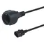 Equip 112106 czarny / Kabel zasilający / IEC C14 - CEE 7/3 / 0,25 m / 250 V / 10 A