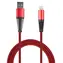 2GO czerwony / Kabel do transmisji danych i ładowania / USB-A do Lightning / nylon / 1 m