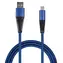 2GO USB-C 1 m niebieski / Kabel danych / USB 3.2 Gen 1 / nylonowy