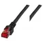 EFB CAT6 S/FTP 1,5 m czarny / Kabel krosowy / RJ45-RJ45 / LSZH / 250 MHz / 1000 Mbit/s