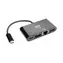 EATON Tripp Lite U444-06N-H4GUB-C czarny / Adapter wieloportowy / USB-C / 4K HDMI / RJ-45 / ładowanie PD