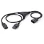 Equip C14 - 2x C13 czarny / kabel zasilający Y / 1,6 m / 250 V / 10 A
