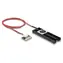 DeLock czarny / Aktywny cooler do dysku SSD M.2 / 2280 / wentylator / aluminiowy
