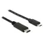 DeLock USB-C - Micro-USB B czarny / Kabel / USB 2.0 / 1 m / 480 Mbit/s