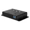 Hub Lindy USB 3.0 4 porty metalowy czarny / hub USB / wskaźnik LED / obudowa metalowa / kabel 0,8 m