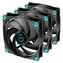 Iceberg Thermal IceGALE Silent PWM czarny 3 szt. / 120 mm / łożysko ślizgowe / 21,8 dB / 51 CFM / 4-pinowe PWM