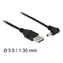 DeLock / Kabel zasilający / USB-A - DC 3,5 x 1,35 mm / Męski, kąt 90° / 1,5 m