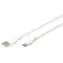 Digitus USB-C - USB-A biały / Kabel do transmisji danych / Silikonowy / USB 2.0 / PD 60 W / 2 m