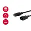Przewód przedłużający Equip C14-C13 czarny / 3 m / 250 V / 10 A