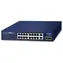 Przełącznik Planet PoE 16- Port GE 802.3at / Przełącznik / Niezarządzany / 2x GE + 2x SFP uplink / 185 W / do montażu w szafie 19"