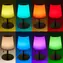 Schwaiger TILA0166 czarno-biała / Lampa stołowa LED z akumulatorem / RGB / ładowanie słoneczne / IP44 / 200 lm