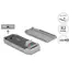 DeLock USB4 szara / Obudowa zewnętrzna do dysku SSD M.2 NVMe / 40 Gb/s / aluminiowa / beznarzędziowa