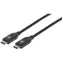 Manhattan USB-C czarny / kabel USB / USB-C - USB-C / USB 2.0 / 2 m