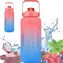 Extralink BUT-994 czerwono-niebieski / Butelka sportowa / 2000 ml / bez BPA / pasek do noszenia