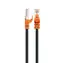 Schwaiger CAT7 czarny, pomarańczowy / Kabel sieciowy / S/FTP / RJ-45 / 10 Gbit/s / 600 MHz / 2 m