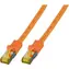 EFB S/FTP CAT6A 5m pomarańczowy / Kabel krosowy / RJ45-RJ45 / LSZH