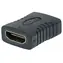 Manhattan HDMI AA żeńskie/żeńskie czarne / Adapter / 4K 60Hz / 10,2 Gbit/s / pozłacane styki
