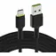 Green Cell GC Ray zielony / kabel USB-A - USB-C / 2 m / podświetlany / Quick Charge 3.0