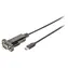 Digitus DA-70166 / Konwerter USB-C na Port szeregowy / RS232 / DSUB9 / 1 m