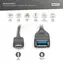 Kabel Digitus USB-C do USB-A czarny / Kabel do transmisji danych / USB 3.0 / 1 m / 3 A / 5 Gb/s