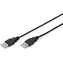 Digitus AK-300101-010-S czarny / kabel USB / USB-A / 1 m