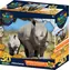 Puzzle 3D Prime Gatunek zagrożony: Nosorożec / efekt 3D / 100 elementów