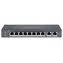 HIKVISION DS-3E0310P-E/M / Przełącznik / 8x 100 Mbps RJ-45 PoE / 2x GbE RJ-45 / Budżet PoE 60 W / Rozszerzenie