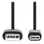 Nedis USB-C - USB-A czarny / Kabel / USB 2.0 / 15 W / 3 m