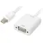 Sharkoon mini DisplayPort - VGA biały / Adapter / 15 cm