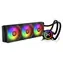 KRUX HydroX 360 ARGB czarny / chłodzenie wodne procesora AIO / 3 x 120 mm / 600-1800 obr./min / AMD + Intel