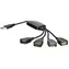 Akyga USB Hub czarny / Hub USB / 4 porty / USB 2.0 / kabel 15 cm