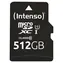 INTENSO Premium microSDXC 512 GB / Karta pamięci / UHS-I U1 / Klasa 10 / Odczyt: 90 MB/s / z adapterem SD
