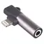 Akyga Lightning do Jack 3.5mm czarny / Adapter audio / ABS
