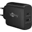 Goobay USB-C PD 45W czarny / Ładowarka / GaN / 1x USB-C PD / 1x USB-A
