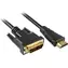 Sharkoon czarny / kabel przejściowy HDMI do DVI-D / 18+1 / 5 m / FullHD 1920x1200