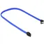 Sharkoon SATA III niebieski / Kabel do transmisji danych / złącze 90° / 45 cm