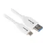 Sharkoon USB 3.2 Gen 2 AC biały / Kabel / USB-A - USB-C / 10 Gbit/s / 0,5 m