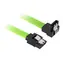 Sharkoon SATA III zielony / kabel SATA / kąt prosty 90° / 45 cm