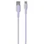 Miękki silikonowy Cable Puro lawendowy / Kabel do transmisji danych / USB-A / USB-C / 1,5 m