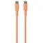 Cable silikonowy Puro Soft w kolorze brzoskwiniowym / Kabel do transmisji danych / USB-C - USB-C / 1,5 m
