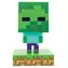 Ikona światła Paladone Minecraft Zombie / Lampa stołowa