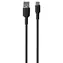Cable Puro Soft Silicone czarny / Kabel do transmisji danych / USB-A / USB-C / 1,5 m