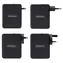 StarTech 140 W GaN czarny / Ładowarka sieciowa / 3 x USB-C / 1 x USB-A / Power Delivery
