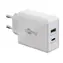 Goobay 61674 biały / Ładowarka / 2x USB-C / PD / 30 W