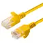 MicroConnect CAT6a U/UTP Slim 0,15 m żółty / Kabel krosowy / RJ-45