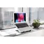 Podstawka pod laptopa Manhattan , 5 pozycji / Podstawka pod laptopa / 10-15,6" / Nośność 5 kg / Stal / Czarny